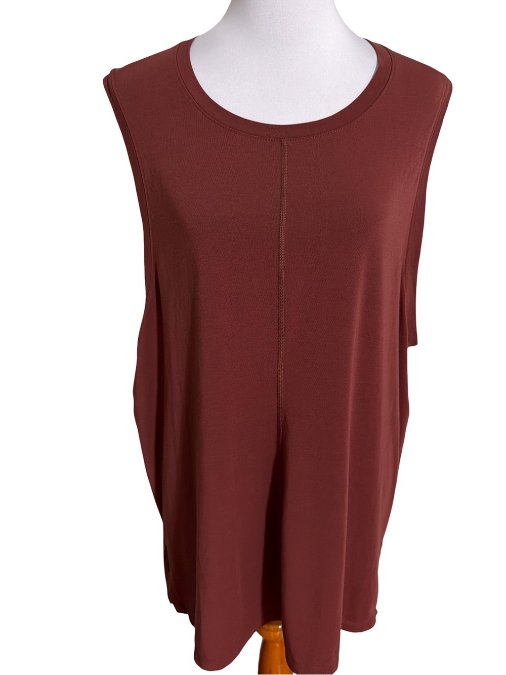 Nike Sleeveless Tunic Top - Chocolate Brown